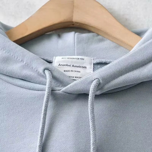 Sudadera con Capucha Corta de Forro Polar para Mujer, Corte Holgado, Hombros Caídos, Logotipo Frontal, Otoño-Invierno - Product Image 6