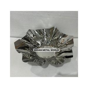 Nouvel arrivage Bol de service au chocolat au design élégant en acier inoxydable Bol pour fêtes de mariage Bonbons Serveur - Product Image 1