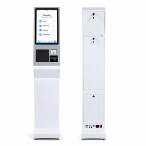 Kiosque de paiement sur pied pour hôtel, écran tactile LCD 15,6, 21,5, 32 pouces, lecteur de carte IC pour l'enregistrement et le paiement en libre-service - Product Image 1