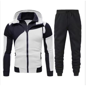 Survêtement unisexe imprimé respirant 100% coton molletonné jogging décontracté survêtements pour sports de plein air ensembles pour hommes adultes pour l'hiver - Product Image 1