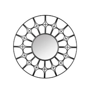 Perfection Artesanía de latón Venta directa de fábrica de alta calidad Diseño moderno único Pared dorada en forma de espejo de pared de metal ovalado - Product Image 2