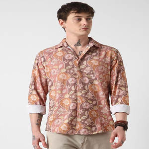 เสื้อเชิ้ตแขนยาวคอปกตั้งแบบลำลองสำหรับผู้ชายชุดสำนักงานแบบเป็นทางการทำจากผ้าฝ้าย - Product Image 5