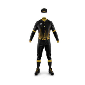 OEM al por mayor de poliéster personalizado uniforme de béisbol para los hombres de alta calidad en blanco de buena calidad establece transpirable con estilo para su propio - Product Image 5