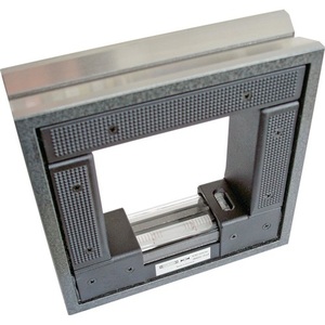 Nivel de burbuja con marco ROECKLE con precisión DIN 877 de 0,3 mm/m, 1,5 mm/m, 150 x 150 x 42 mm - Product Image 1