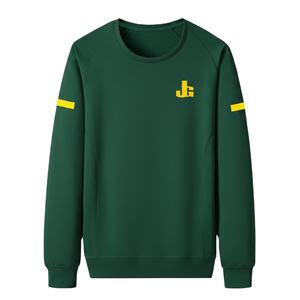 Custom <b>Men</b> Cotton Knitted Pullover <b>Hoodie</b> Solid Printed Heat Transfer Autumn Casual Breathable Anti Pilling Sweatshirt Wholesale - Product Image 1