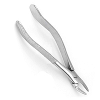 Pince d'extraction dentaire à motif anglais Pince à dents en acier allemand pour l'extraction dentaire Système de mesure métrique OEM personnalisé