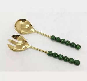 Juego de Servidores de Ensalada de Alta Calidad, Servidor de Ensalada de Acero Inoxidable con Diseño Elegante y Mango Acrílico - Product Image 1