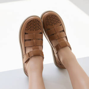 [JSHOE] Zapatos de Mujer de Piel Vacuna, Ligeros, Cómodos, con Tacón Bajo de 3 cm, para Caminar - Product Image 5