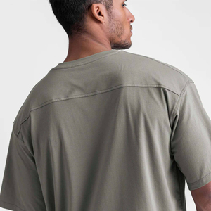 T-Shirt surdimensionné pour hommes de qualité supérieure 240g Jersey tissu solide coupe décontractée pour Streetwear Urban Looks coupe ample imprimé - Product Image 3