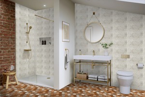 กระเบื้องผนังเซรามิกตกแต่งภายในทันสมัย ขนาด 25x40 ซม. สำหรับตกแต่งภายใน พื้นผิวเงาแบบดิจิตอล สวยงาม หรูหรา เรียบเนียน เหมาะสำหรับใช้ในบ้าน - Product Image 3