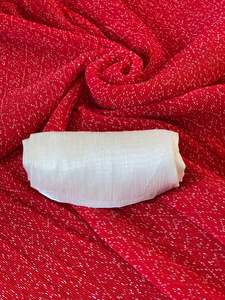 Red Indian Boutique Bollywood Designer BridaL Party Bandhani Style Digital Printed Saree Exclusive FAncy Latest Georgette Sari - Product Image 2