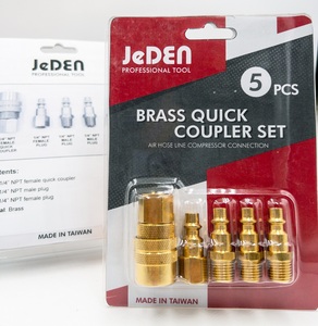 Jeden Air Brass nhanh chóng phát hành Coupler nối Set 5-Piece với 12 tháng bảo hành cho các công cụ không khí - Product Image 1