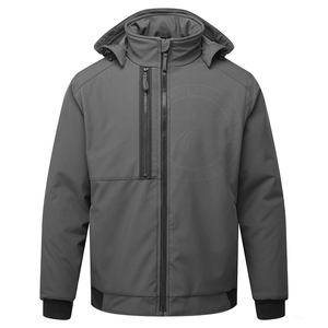 Direct Factory Made High Quality Men's Softshell Windbreaker <b>Hooded</b> Jackets Lightweight Spring <b>Winter</b> <b>Coat</b> High Street Style - Product Image 1