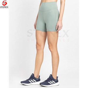 Custom Seamless Yoga Shorts <b>Waistband</b> Gym Shorts Scrunch Yoga Soft Workout Athletic Shorts - Product Image 2