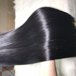 Vente en gros Perruque de cheveux vietnamiens super étirés à double trame naturelle soyeuse lisse facile à faire Perruques Cheveux bruts vietnamiens - Product Image 3