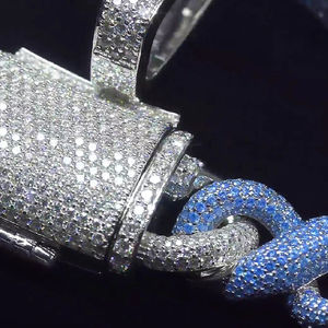 Collar de Cadena Cubana de Oro con Engaste de Bisel, Certificado IGI, Personalizado Cristiano, Unisex, Estilo Hip Hop, Regalo de Compromiso, Cadenas Finas - Product Image 5