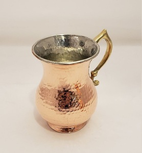 อุปกรณ์ดื่มถ้วยทองแดงทำด้วยมือด้ามจับทองเหลืองบาร์และคลับงานตามสั่งห้องครัวและร้านอาหารใช้ในบ้าน - Product Image 3