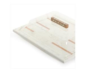 Plateau à chocolat personnalisé en verre marbré Plateau à dessert élégant de qualité supérieure Idéal pour les ustensiles de cuisine à la maison Prix de gros - Product Image 3