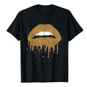 T-shirts pour hommes 100% coton en gros T-shirt extensible léger avec impression de paillettes - Product Image 3