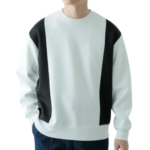 Sweat-shirt d'hiver formel de qualité supérieure 100% coton, col rond, coupe ample, 350 GSM, en molleton de coton respirant, épaules tombantes, pour hommes - Product Image 5