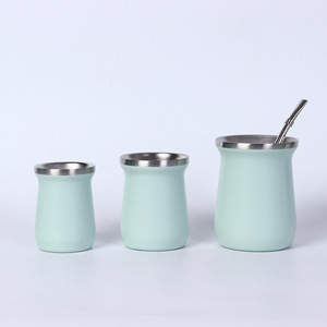 Oem Groothandel Op Maat Geïsoleerde Tuimelen Yerba Mate Theekop Met Stro Tuimelaar Dubbelwandig Aangepast Logo - Product Image 5