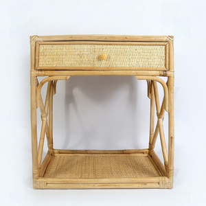 โต๊ะข้างเตียงทำจากหวายสำหรับตกแต่งห้องนอนของตกแต่งบ้านเฟอร์นิเจอร์จากเวียดนาม - Product Image 2