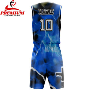 Pantalones cortos de baloncesto de verano, camiseta de baloncesto lisa, ropa deportiva, uniforme de baloncesto Unisex de poliéster 100% para hombres, ropa de equipo personalizada - Product Image 2