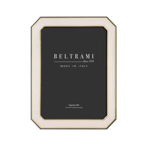 Beltrami Silver Plated Photo <b>Frame</b> with Embossing <b>Printing</b> Durable Rectangle Wood Base Made in Italy Argento 999 - Product Image 1
