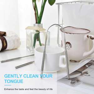 Produits les plus vendus grattoir à langue-acier inoxydable nettoyeur de langue en cuivre pour tous - Product Image 4