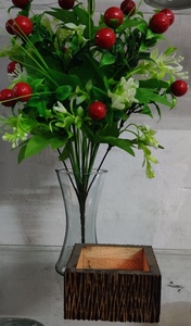 ที่กำหนดเองขนาดใหญ่เสารูปธรรมชาติสีน้ำตาลที่มีคุณภาพสูงทำด้วยมือตกแต่งบ้านต้นไม้ไม้เปลือกขี้ผึ้งบรรจุเทียนหอมและเชิงเทียน - Product Image 4