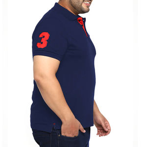 Camisetas Polo de talla grande de algodón 100% personalizadas para hombre, camisetas polo de diseño con estampado serigrafiado de manga corta de gran tamaño - Product Image 5