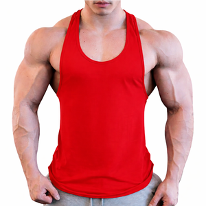 เสื้อกล้ามผู้ชายออกแบบเอง 280 กรัม ผ้าฝ้าย ไซส์ใหญ่ ระบายอากาศได้ดี เหมาะสำหรับออกกำลังกาย ฟิตเนส เทรนนิ่ง ยิม ออกกำลังกาย เสื้อกล้ามถักแบบซักได้ - Product Image 1