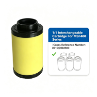 Cartouche de filtre à air coalescent EMS400 0,01 µm en coton, nouveau remplacement pour compresseur d'air industriel MSF400, haut débit, ISO 9001