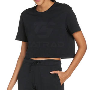 ผู้ผลิตจากปากีสถาน เสื้อครอปท็อปดีไซน์ล่าสุดสำหรับทุกเพศ ทรงเข้ารูป สวมใส่สบายในฤดูร้อน แห้งเร็ว ระบายอากาศได้ดี ผ้าฝ้ายแคนวาสสีพื้น - Product Image 4