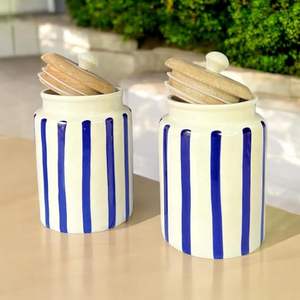 Pot en céramique pour le rangement de la cuisine et l'organisation des aliments, pot en céramique élégant pour la maison et la table à manger, design personnalisé et prix bas - Product Image 6