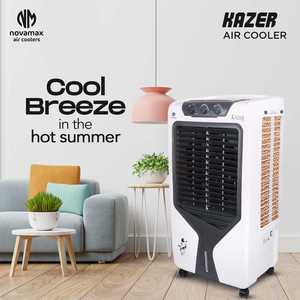 เครื่องทำความเย็นแบบพกพา KAZER 80L รุ่นรักษ์โลกที่ดีที่สุด พร้อมพัดลม 3 ระดับ ใช้งานง่าย มีตัวบอกระดับน้ำ เหมาะสำหรับใช้ภายนอกและในบ้าน - Product Image 4