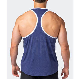 La mejor camiseta sin mangas para hombre, ropa de gimnasio de algodón transpirable para verano, diseño estampado informal al por mayor - Product Image 2