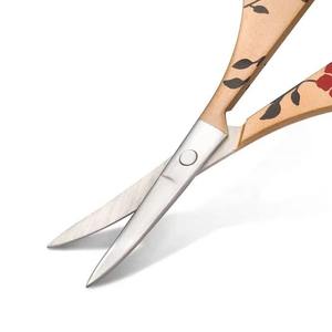 Ciseaux à poils de nez en acier inoxydable de qualité supérieure, pointe arrondie incurvée et tranchante pour la coupe des poils du visage, des oreilles et des sourcils, pour droitiers - Product Image 3