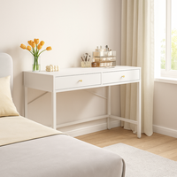 Vanité de maquillage de chambre à coucher moderne avec tiroirs Table de vanité compacte et étanche pour petits espaces Vietnam OEM & ODM