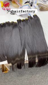 2023 meilleure vente VQ cheveux 100% vierge brut vietnamien os cheveux raides pour les femmes noires au meilleur prix Machine Double trame - Product Image 6