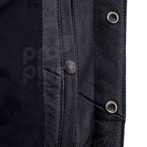 Chaleco de Cuero Genuino de Alta Calidad con Logotipo Personalizado para Hombre, Servicio OEM, Ropa de Moda - Product Image 4