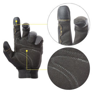Gants de mécanicien en coton fiables, enduits, anti-vibrations, gants de sécurité pour la construction, la réparation automobile, les travaux mécaniques - Product Image 2
