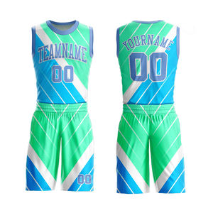 High Quality Sleeveless Basketball Uniform Sets Made in Polyester Breathable Shirt with Shorts Featuring Team Name and <b>Number</b> - Product Image 3