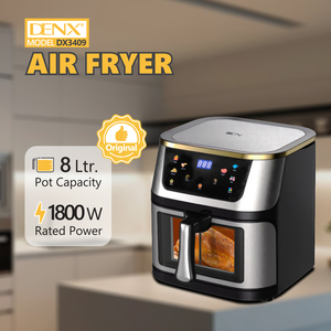 DENX---DX3409 Friggitrice ad Aria Elettrica 1800W 8L con Grande Capacità, 220-240V Fornello ad Aria Calda Senza Olio per una <span class=keywords><strong>Cucina</strong></span> Sana <span class=keywords><strong>a</strong></span> Casa - Product Image 4