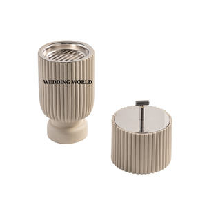 Porte-encens de luxe décoratif de forme ronde en bois Bakhoor vente chaude fantaisie métal Mubkhar - Product Image 3