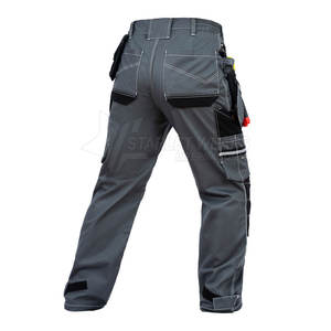 Pantalones de Trabajo de Algodón Transpirable Ignífugos Hechos a Medida con Visibilidad Reflectante Certificación CE en Stock - Product Image 3