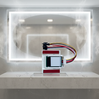 Interrupteur variateur IR 24V à détection de mouvement sans contact avec gradation tricolore pour miroir de salle de bain intelligent d'hôtel