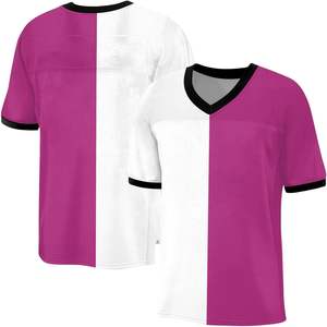 Camiseta de fútbol americano personalizada OEM impresión por sublimación secado rápido corto al por mayor para la escuela uso universitario tela de malla de poliéster - Product Image 2