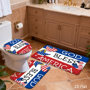 Custom Printed Bath <b>Mat</b> <b>Bathroom</b> Rug <b>Set</b> for <b>Bathroom</b> Non-Slip Shower Curtain Bath <b>Mat</b> - Product Image 1
