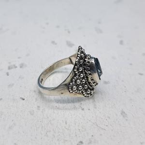 Anillo de diseñador artesanal bohemio de Plata de Ley 925 hecho a mano neón apatita piedra preciosa diamante bisel ajuste exclusivo - Product Image 4